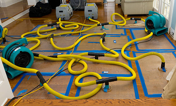 Professional Crawl Space Water Removal technician working in Thornton, CA